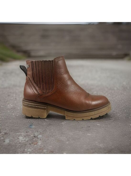 Musse&Cloud Shoes - Musse & Cloud CHELSEA PLATFORM BOOT BROWN LUG SOLE